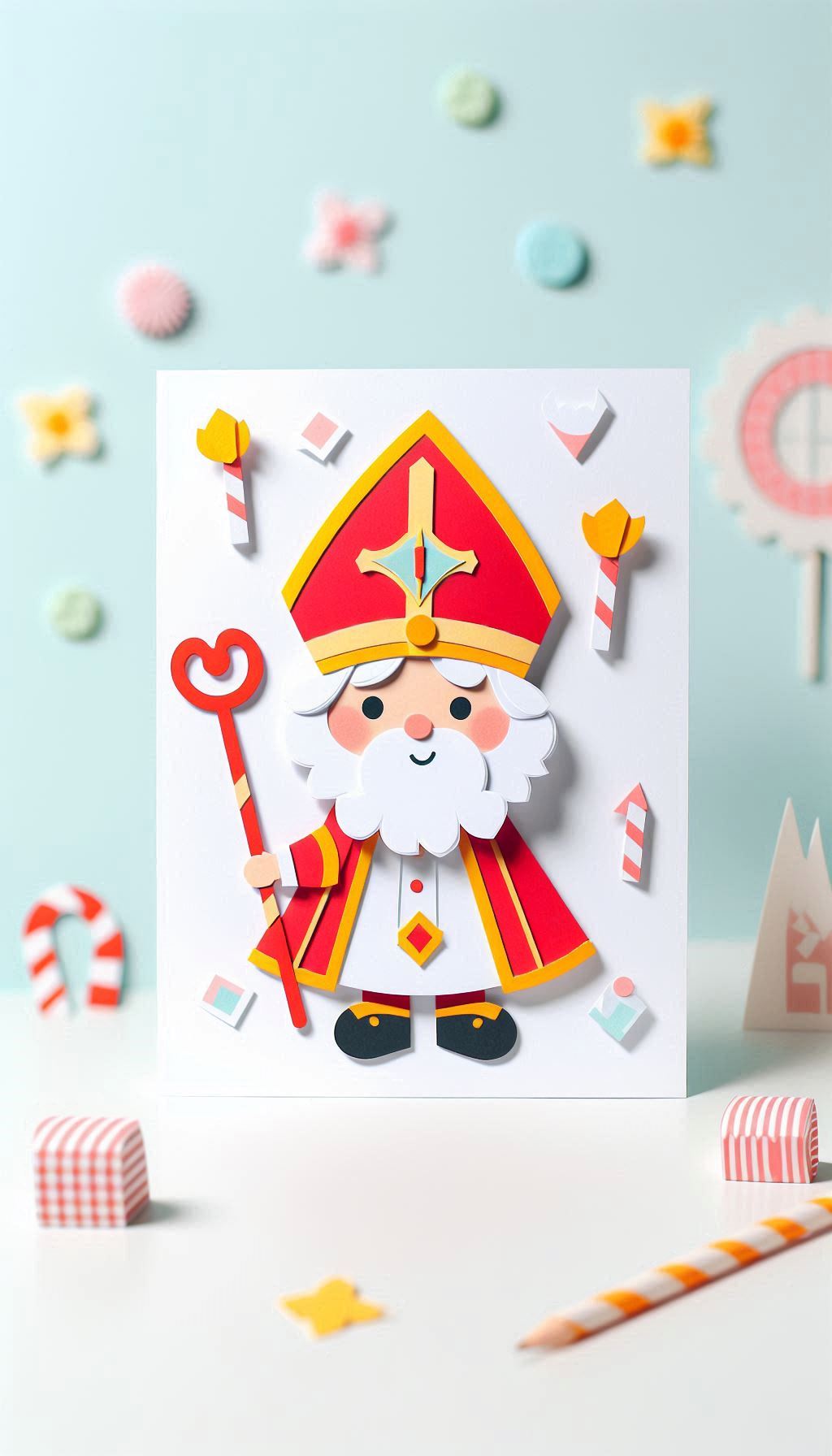 Sinterklaas Knutselen wenskaart7