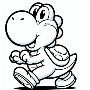 55 Dibujo de Yoshi para colorear | dibujos para imprimir