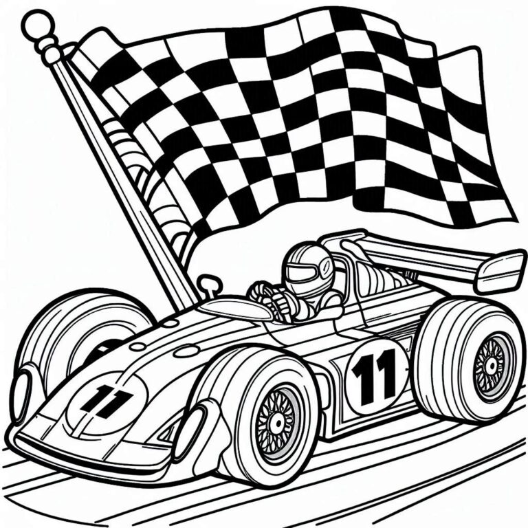 39+ Race Car Coloring Pages Unique | Free Printables Drawing