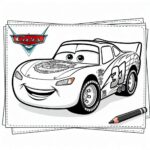Cars kleurplaat 1 Cars kleurplaat thumbnail
