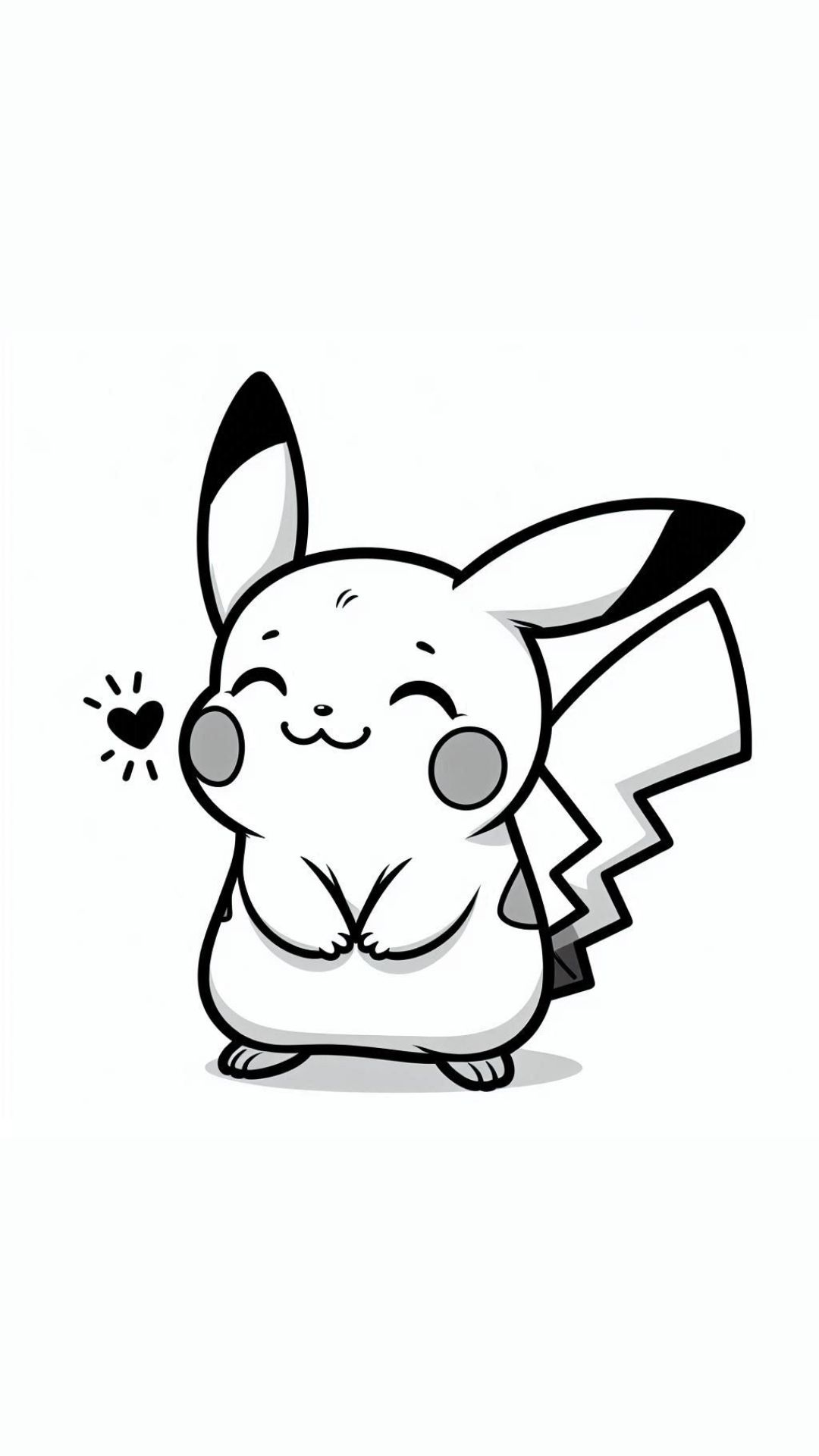 Chibi Pikachu tekening