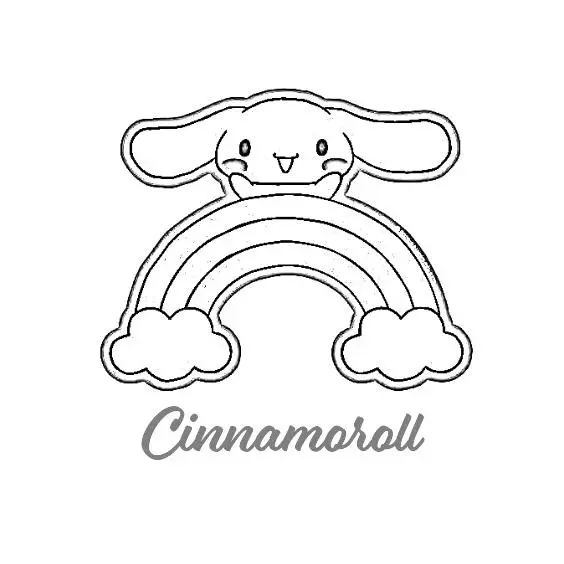 Cinnamoroll kleurplaat voor kinderen17