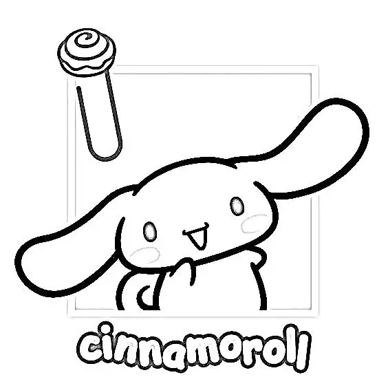 Cinnamoroll kleurplaat voor kinderen36