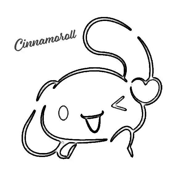 Cinnamoroll kleurplaat voor kinderen50