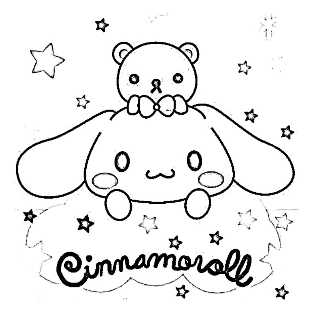 Cinnamoroll kleurplaat voor kinderen54