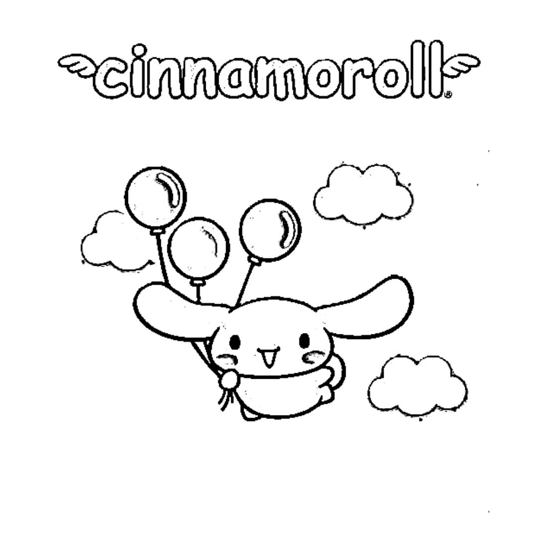 Cinnamoroll kleurplaat voor kinderen55