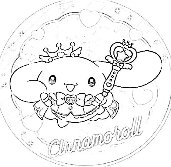 Cinnamoroll kleurplaat voor kinderen68