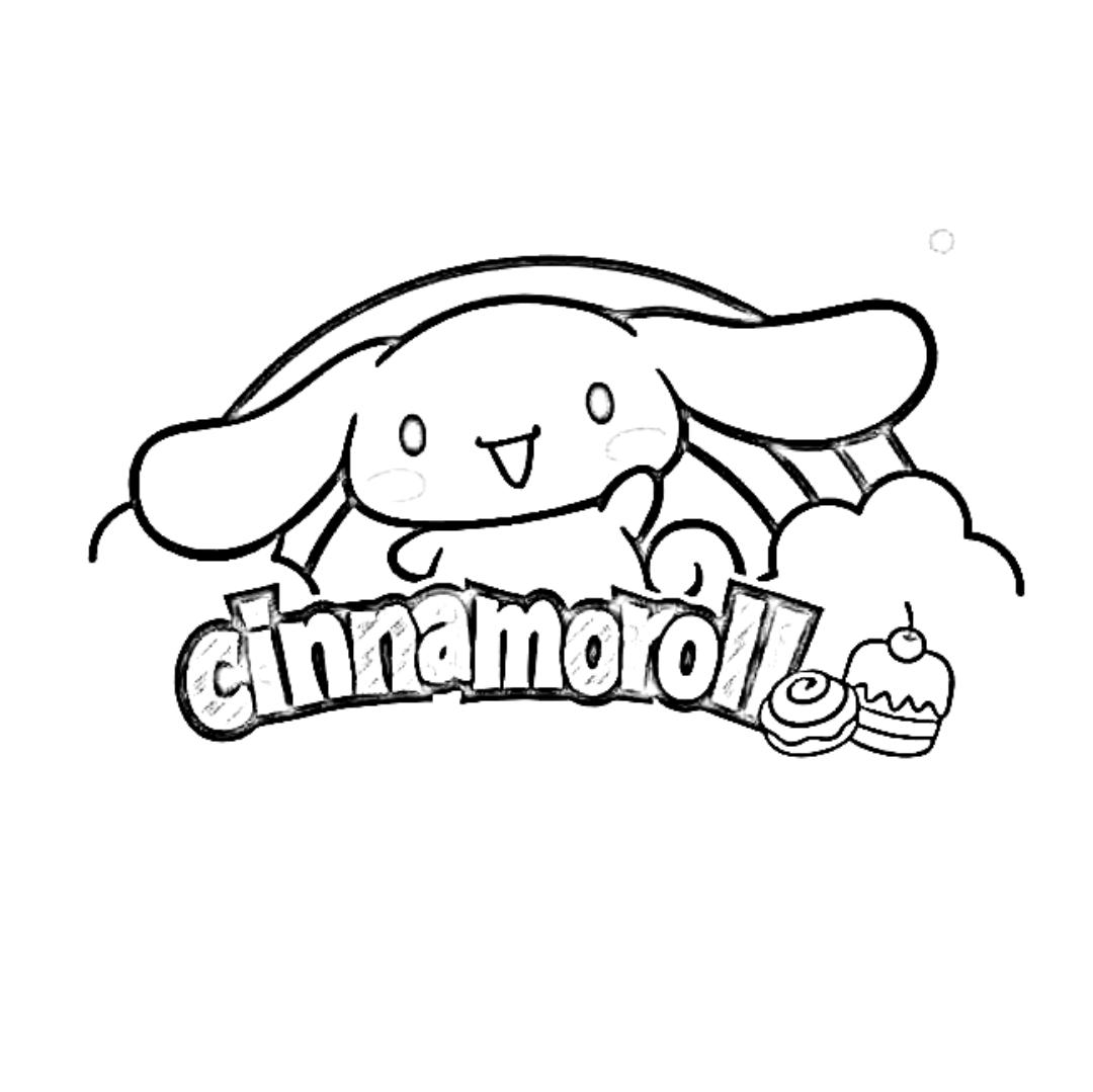 Cinnamoroll kleurplaat voor kinderen99