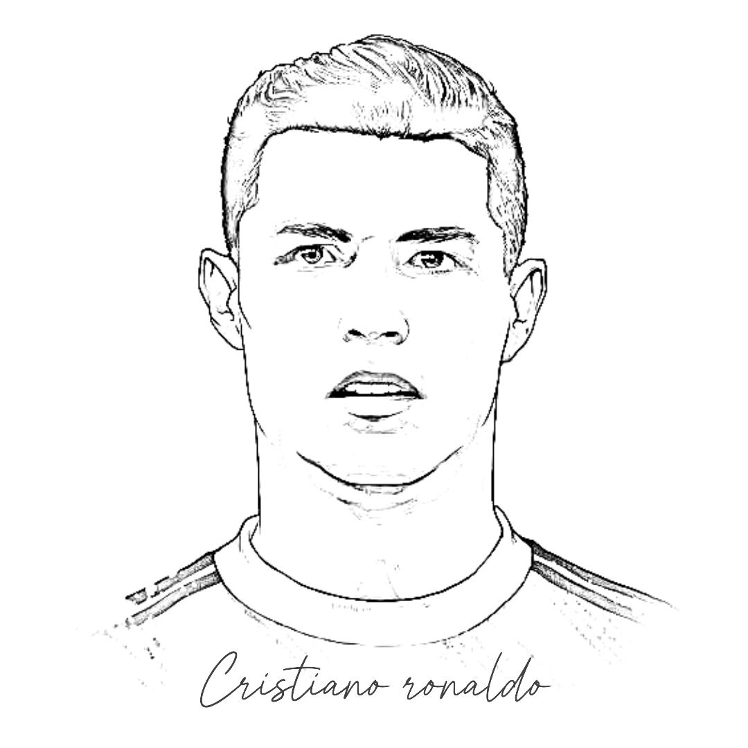 Cristiano ronaldo kleurplaat unieke11