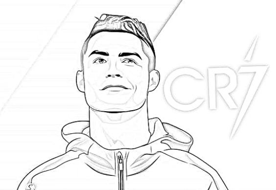 Cristiano ronaldo kleurplaat unieke33