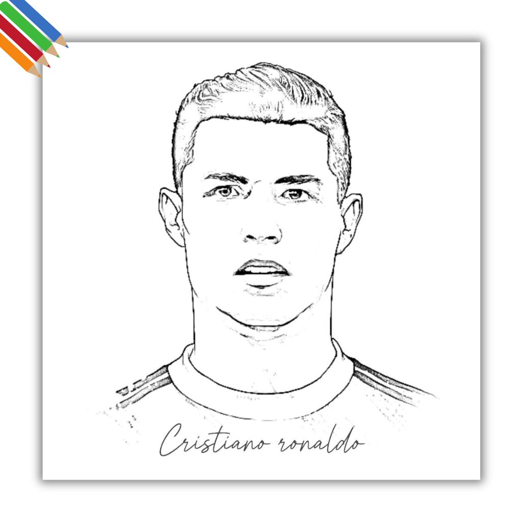 Cristiano ronaldo kleurplaat thumbnail