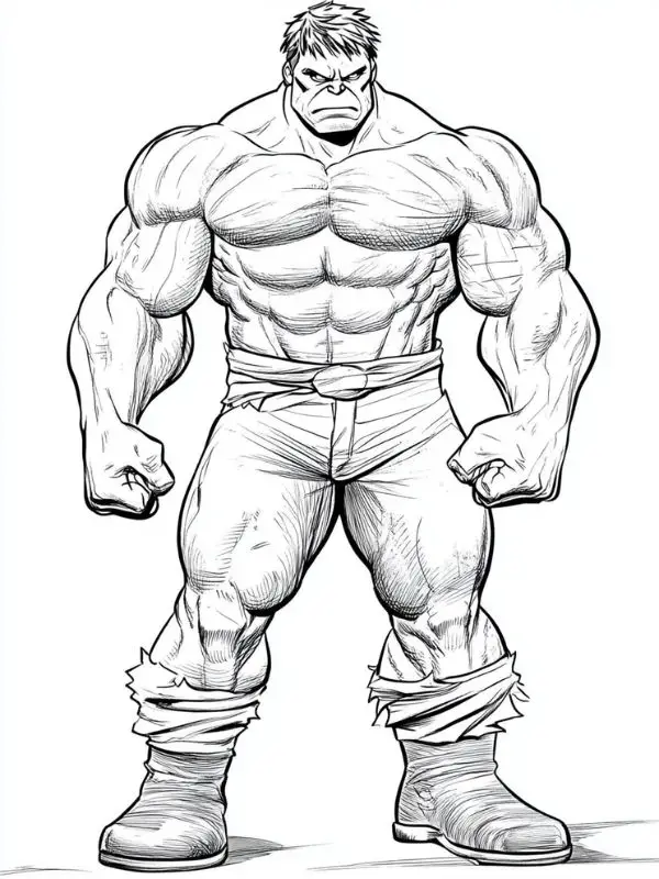 Hulk tekening kleur