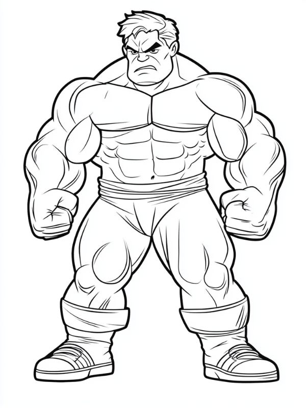 Hulk tekening printbaar