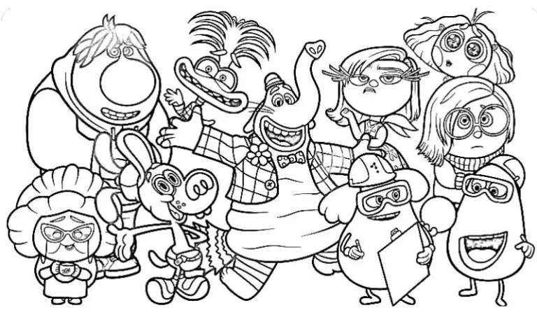 80 Inside Out 2 coloring pages - Inside Out 2 Kleurplaat Voor Kinderen3 768x453