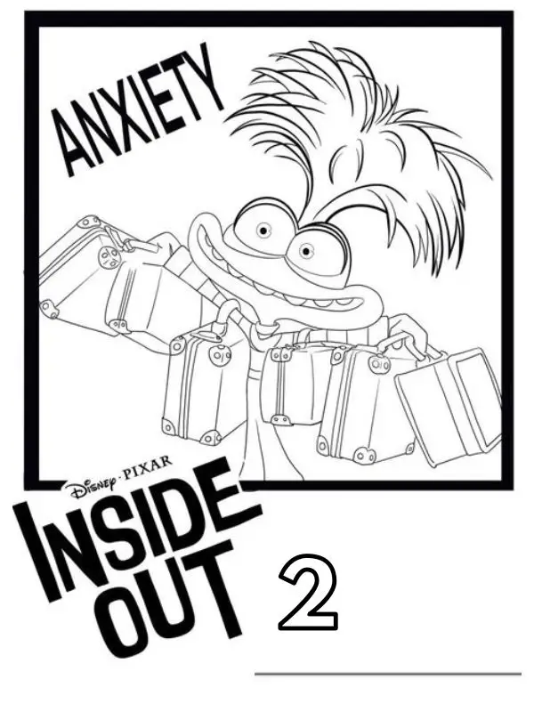 Inside Out 2 kleurplaten gratis