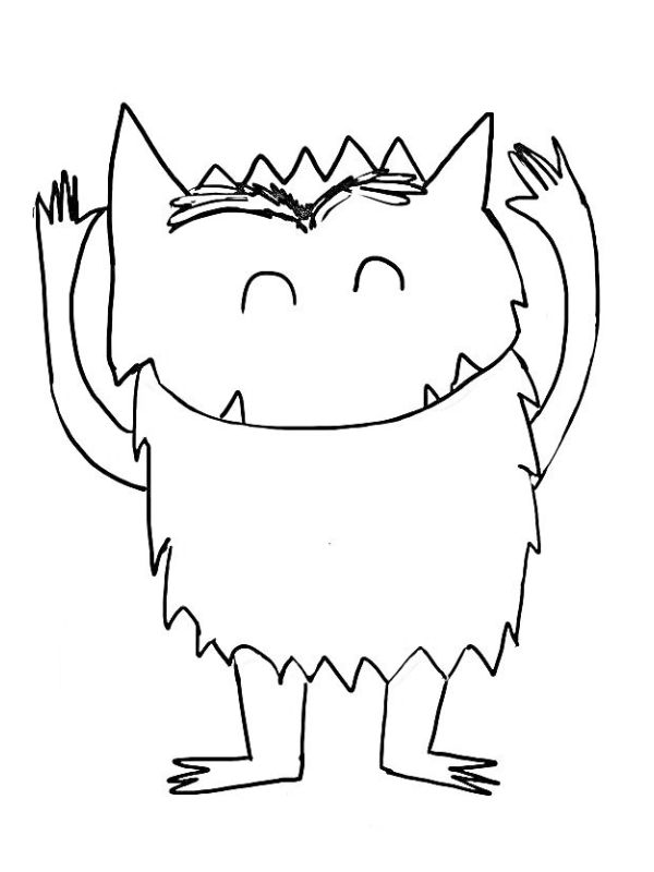 Kleurenmonster Tekening