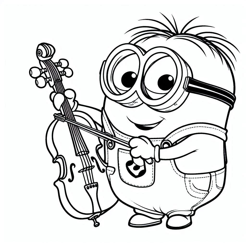 Minions bespeelt een muziekinstrument1