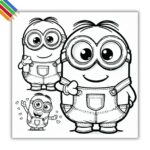 Minions kleurplaat thumbnail