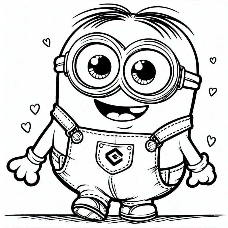  70+ Minions Ausmalbilder kostenlos zum ausdrucken PDF Bildidee 