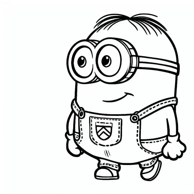  70+ Minions Ausmalbilder kostenlos zum ausdrucken PDF Motiv 