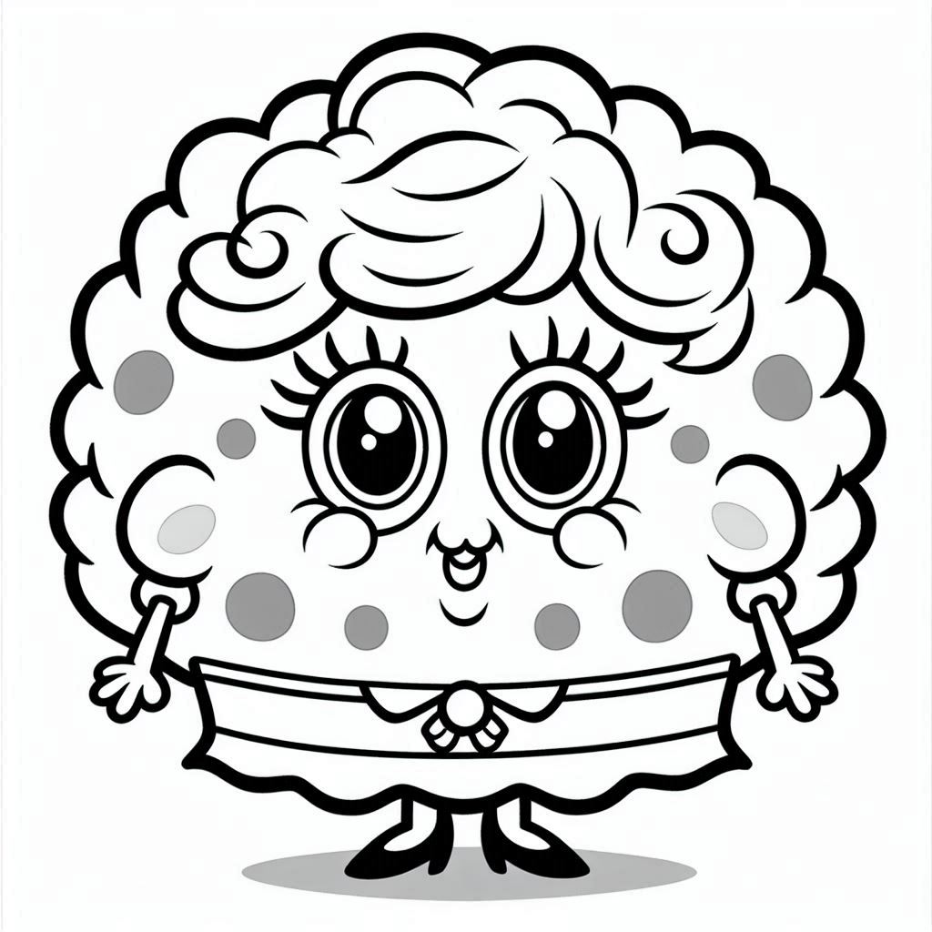 Mrs Puff kleurplaat4