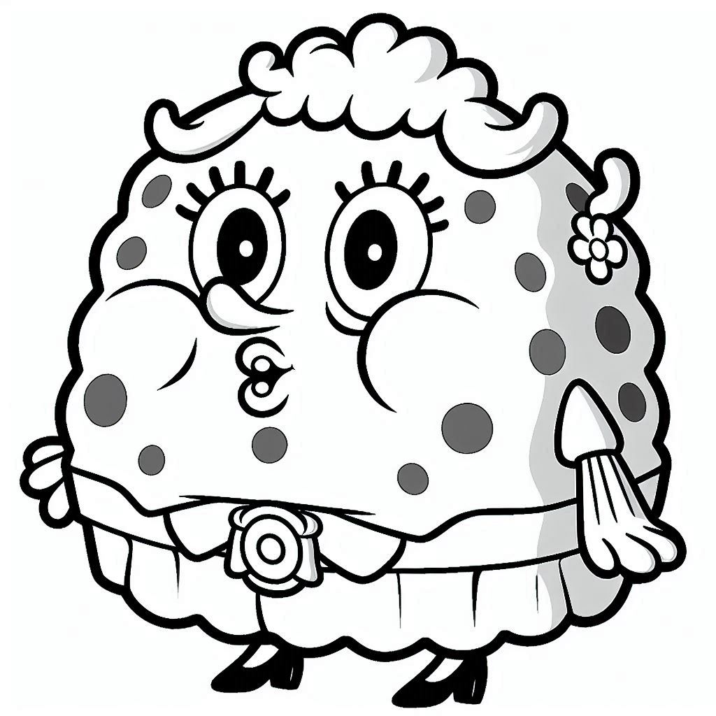 Mrs Puff kleurplaat6