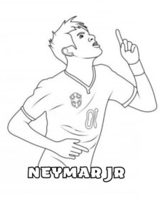 Neymar Omalovnky uniktn k vytisknut PDF zdarma