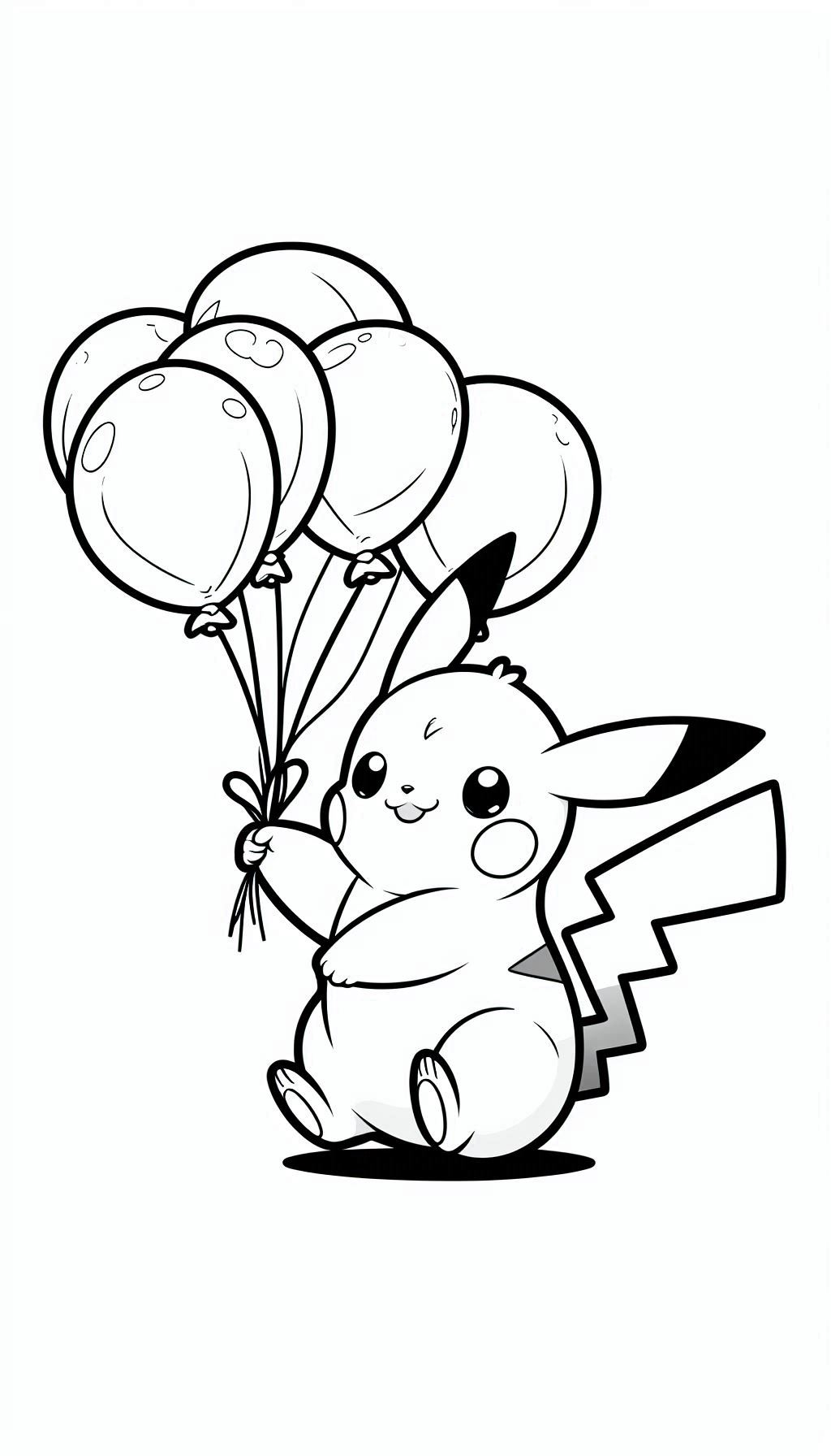 Pikachu met ballonnen