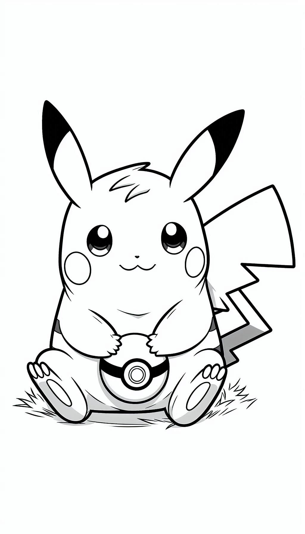 Pikachu met een Poké Ball