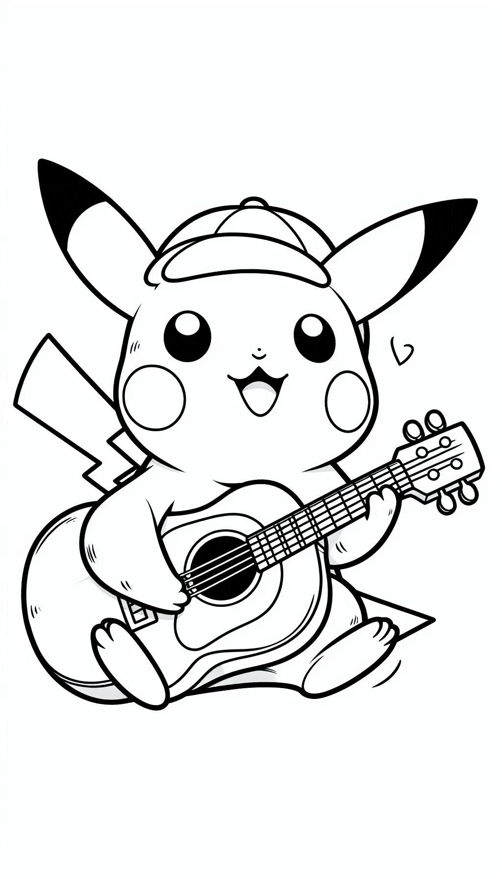 Pikachu speelt gitaar