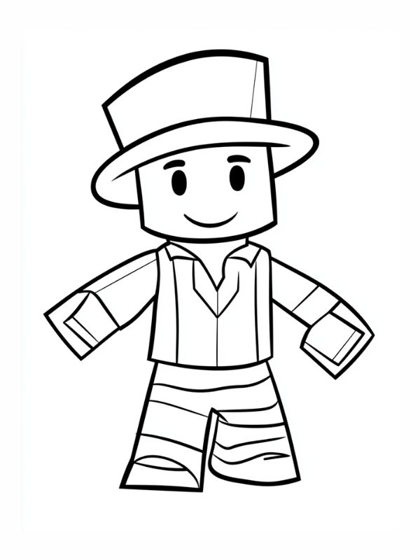 Roblox kleurplaat voor kinderen10