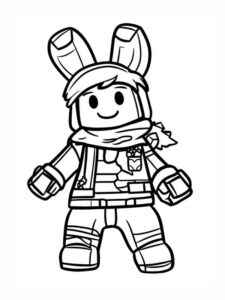Mewarnai Roblox untuk anak-anak (gambar untuk dicetak)