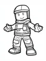 Mewarnai Roblox untuk anak-anak (gambar untuk dicetak)