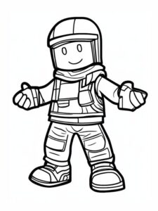 Roblox de colorat pentru copii (Desene imprimabile)