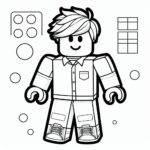 Mewarnai Roblox untuk anak-anak (gambar untuk dicetak)