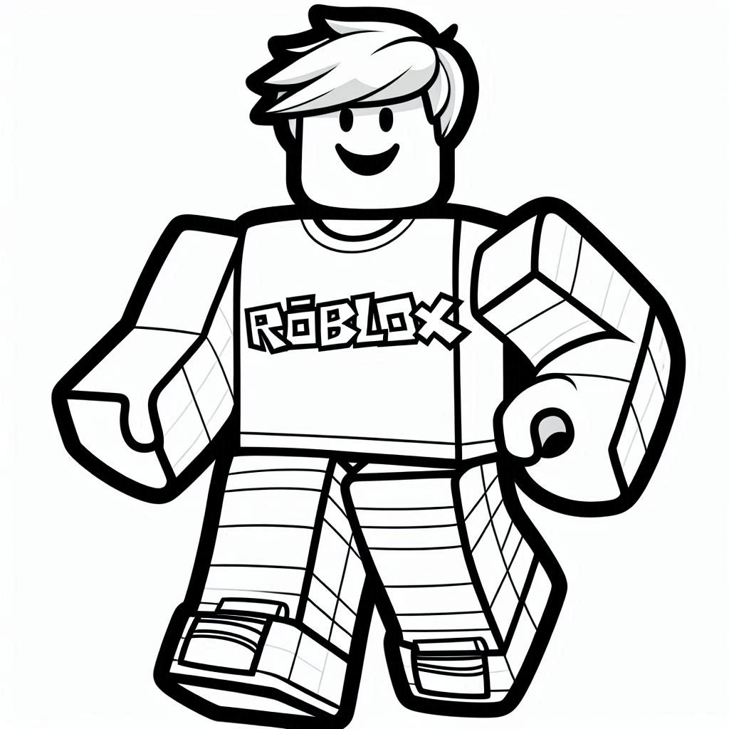 Roblox kleurplaat voor kinderen27