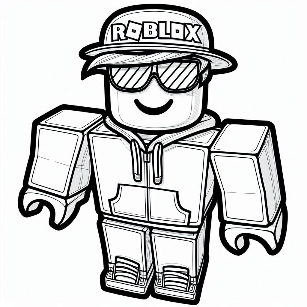 Roblox kleurplaat voor kinderen30