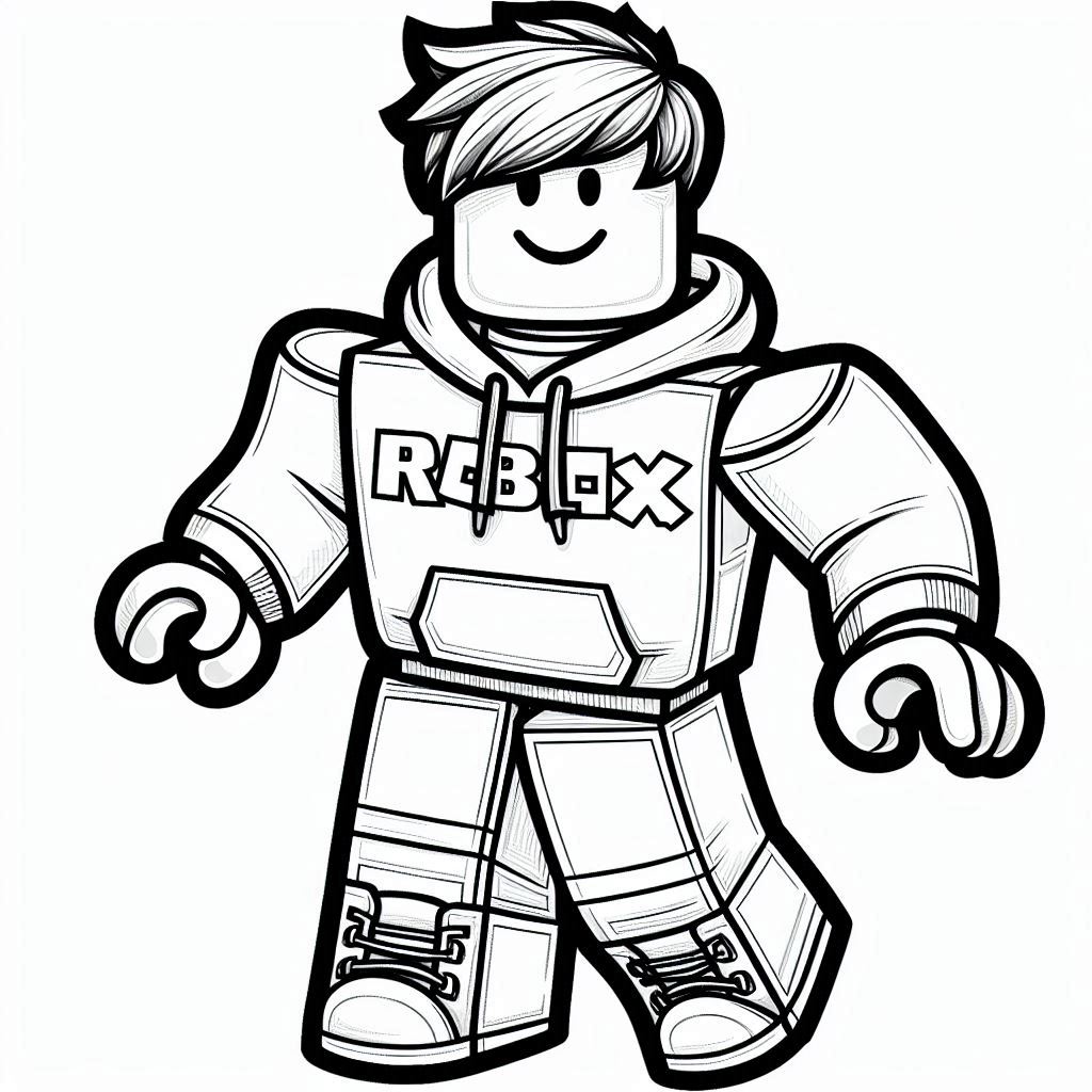 Roblox kleurplaat voor kinderen35