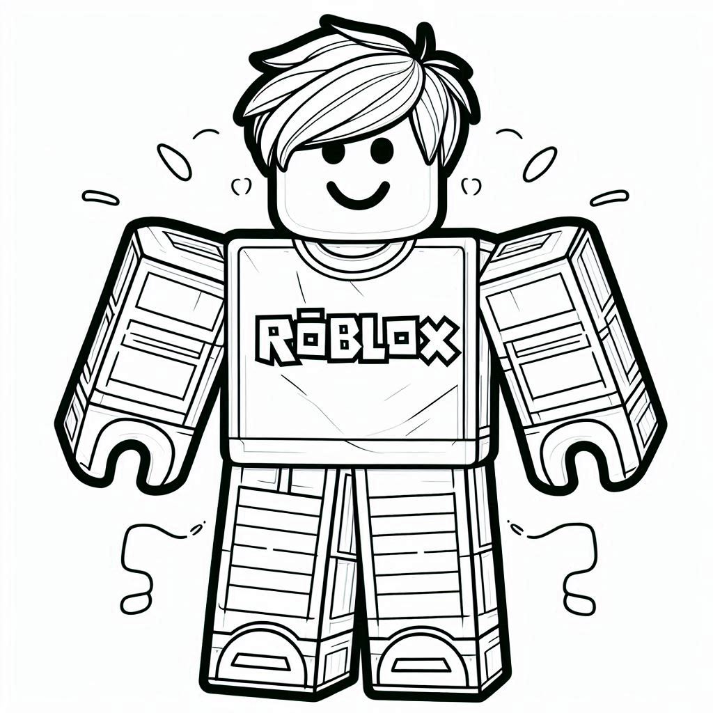 Roblox kleurplaat voor kinderen48