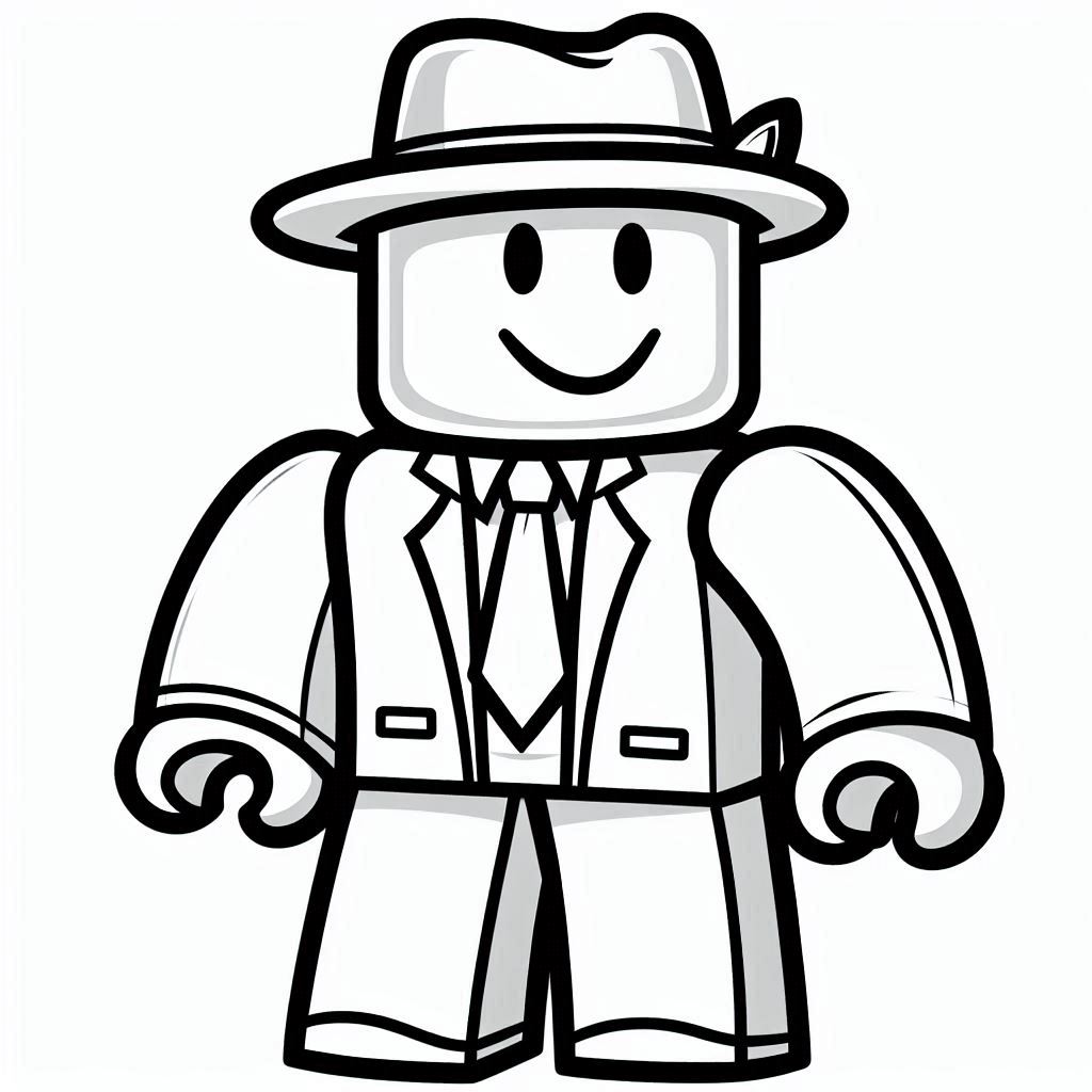 Roblox kleurplaat voor kinderen50