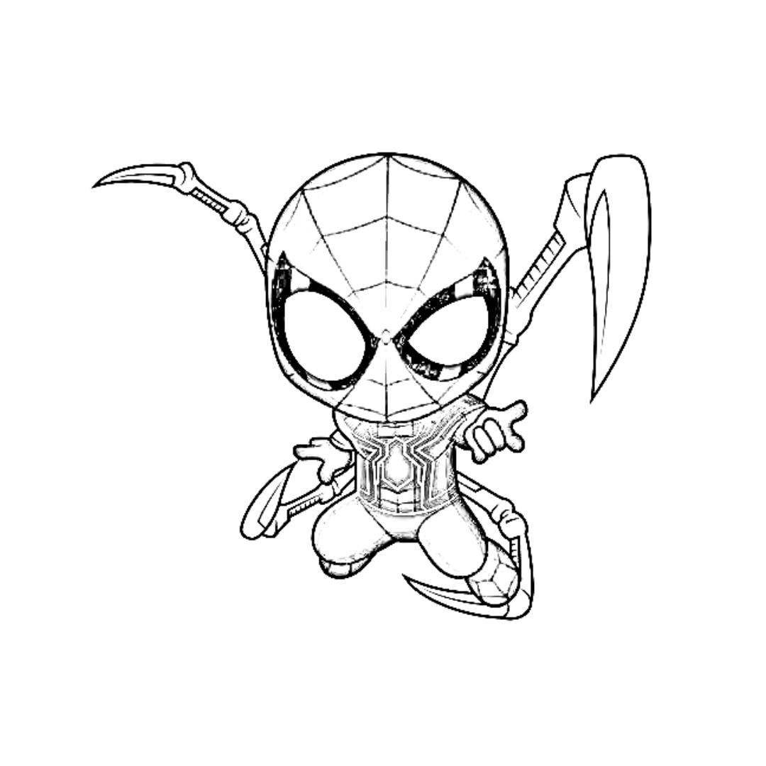 Spidey kleurplaat voor kinderen54