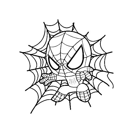 Spidey kleurplaat voor kinderen57