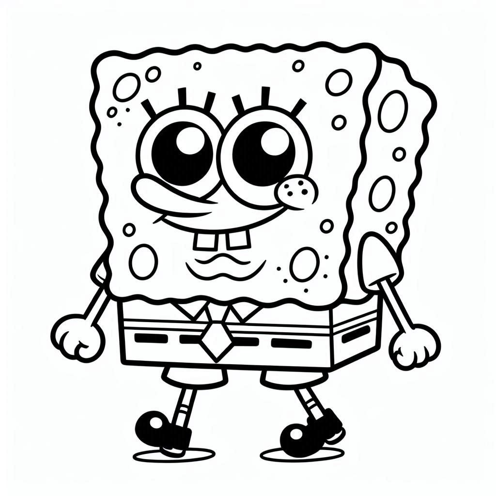 SpongeBob SquarePants kleurplaat10