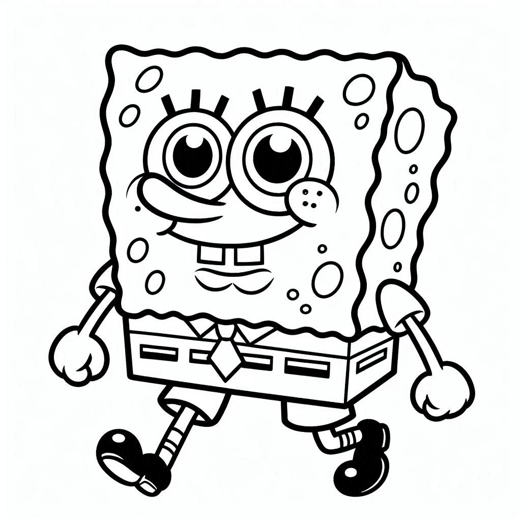 SpongeBob SquarePants kleurplaat11