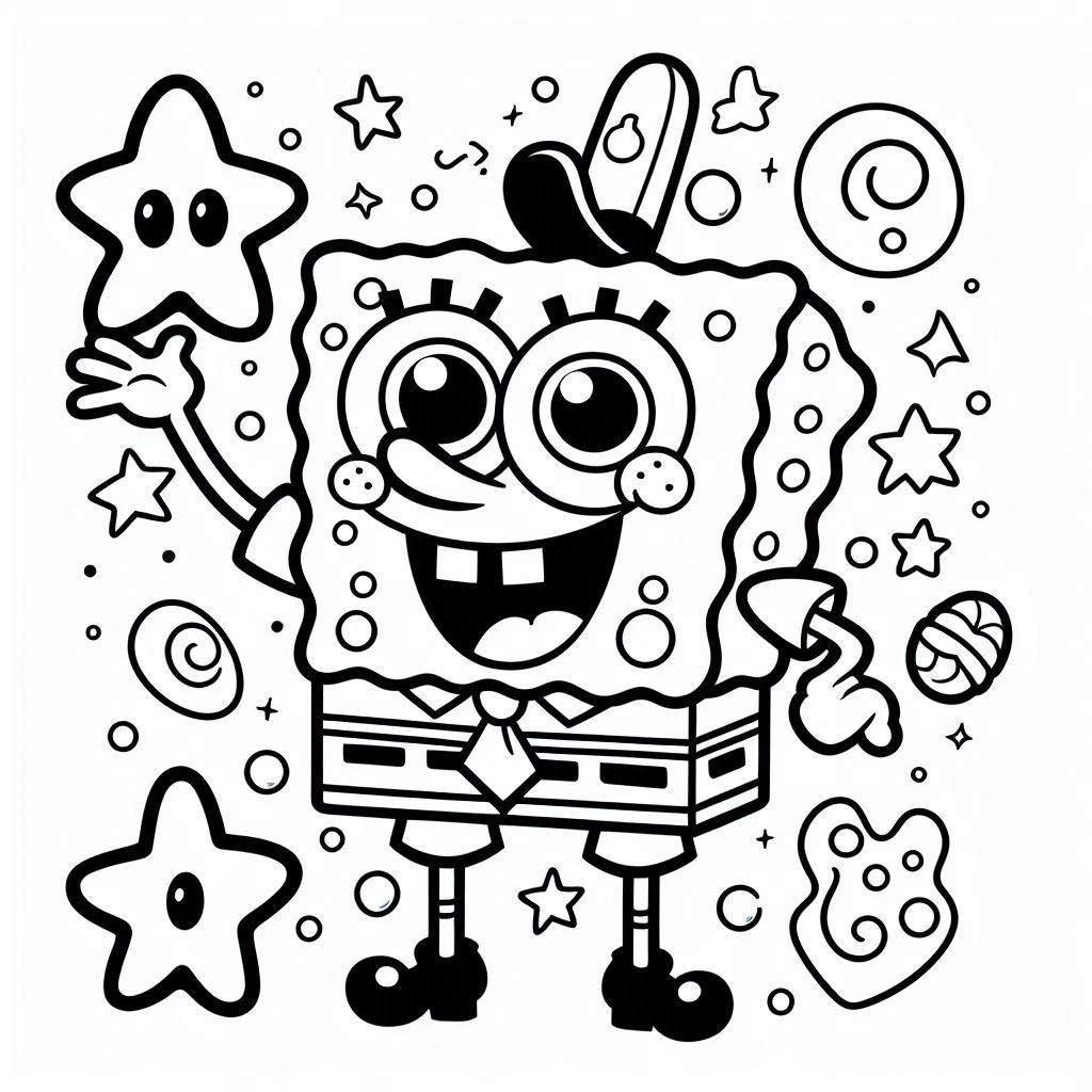 SpongeBob SquarePants kleurplaat20