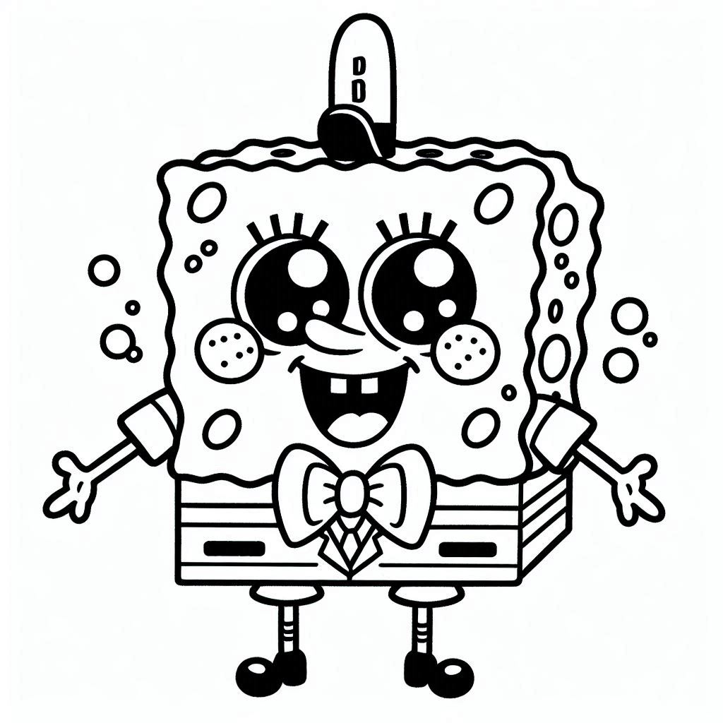 SpongeBob SquarePants kleurplaat21