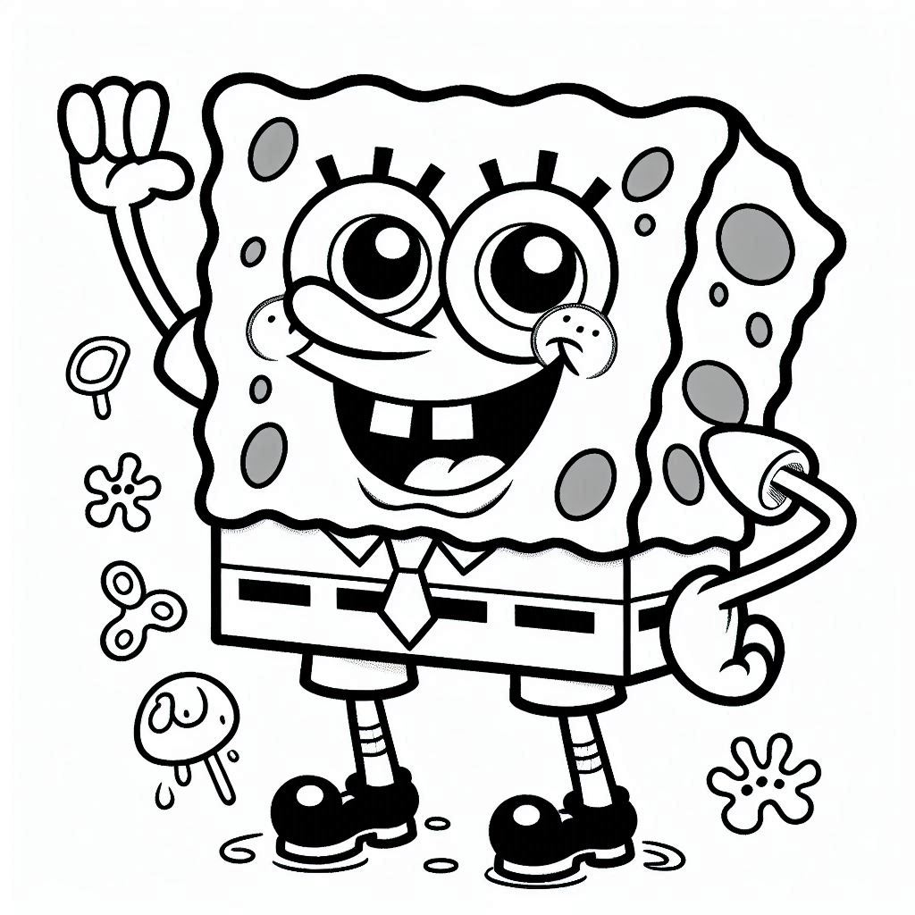 SpongeBob SquarePants kleurplaat24