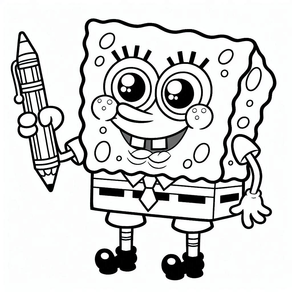 SpongeBob SquarePants kleurplaat26