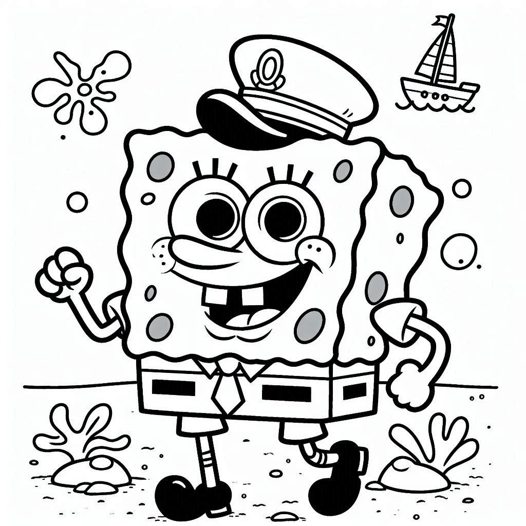 SpongeBob SquarePants kleurplaat29