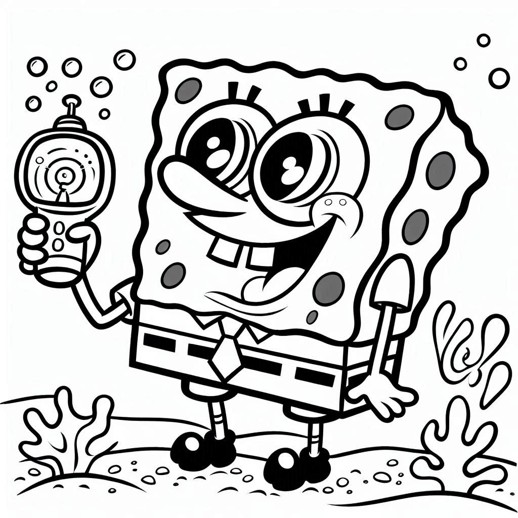 SpongeBob SquarePants kleurplaat30